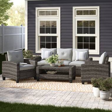 Cloverbrooke gray discount outdoor conversation set